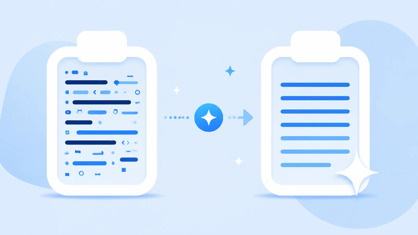 Dirty paste breaks layouts. Clean paste stays tidy.